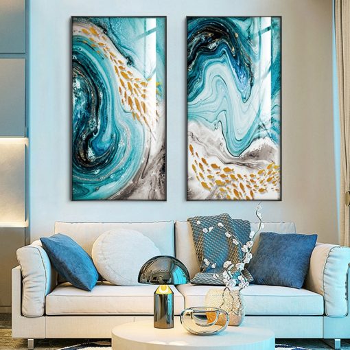 Abstract Poster and Print Living Room Canvas Painting Pictures ...