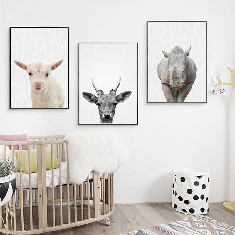nursery animal wall art