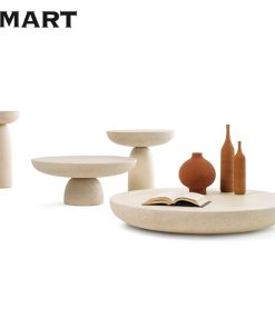 nordic mushroom style round side table designer japanese wabi sabi coffee tables combination